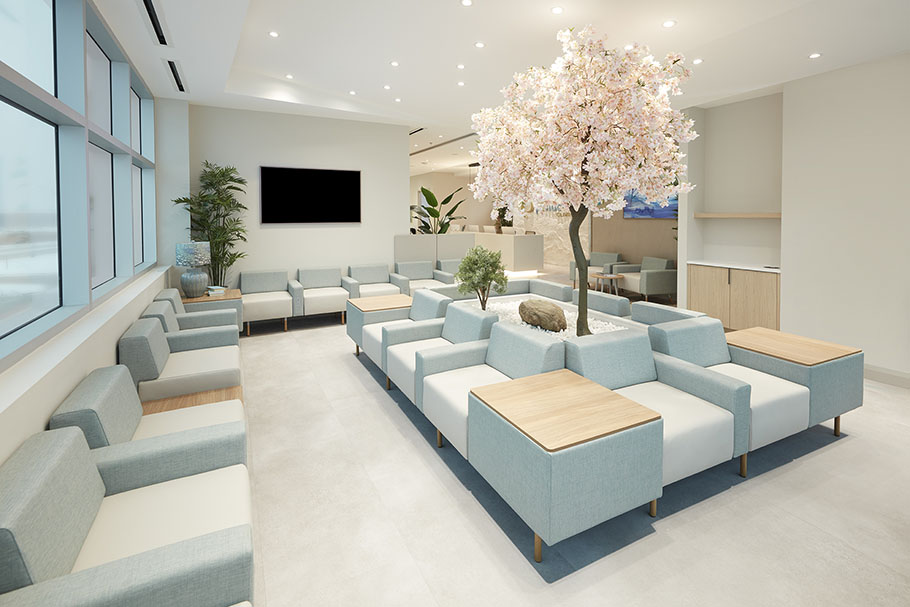 reception waiting room modular lounge seating